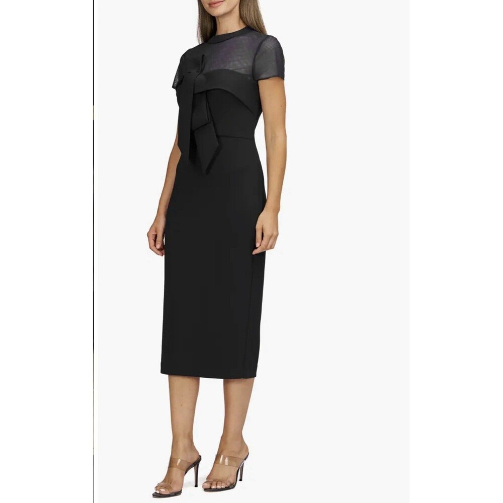 JS Collections Navy Midi Dress - Picture 3 of 6